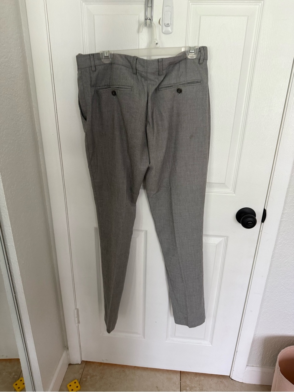 Zara Men's Light Gray Tailored Dress Pants